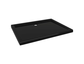vidaXL Douchebak rechthoekig 80x100 cm ABS zwart