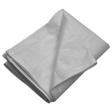 vidaXL Dekzeil 260 g/m² 3x6 m HDPE grijs