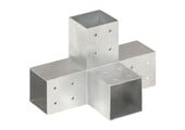 VidaXL Paalverbinding X-vorm 81x81 mm Gegalvaniseerd Metaal - 54% Korting!