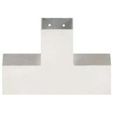 vidaXL X-vormige paalverbinding 81x81 mm - Gegalvaniseerd Metaal
