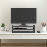vidaXL Monitorstandaard Grenenhout Grijs 50x27x15 cm - 57% Korting