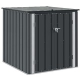 vidaXL Tuinopslagdoos Zwart 101,5 x 107 x 100 cm Staal
