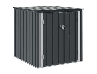 vidaXL Tuinopslagdoos Zwart 101,5 x 107 x 100 cm Staal