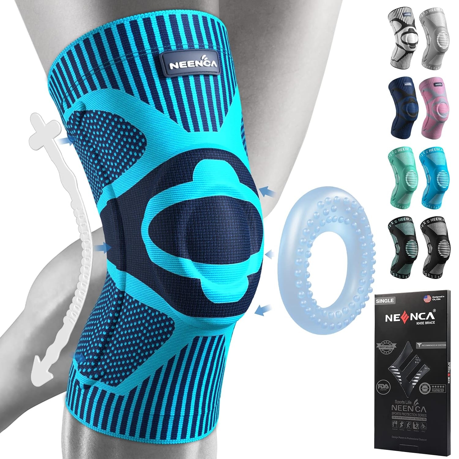 Kniebrace met Gel Pad & Stabilisatoren - 57% Korting