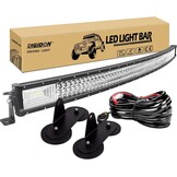 RIGIDON 52 inch Gebogen LED Lichtbalk 675W - Off-road Werkverlichting met Magnetische Beugel en Kabelboom