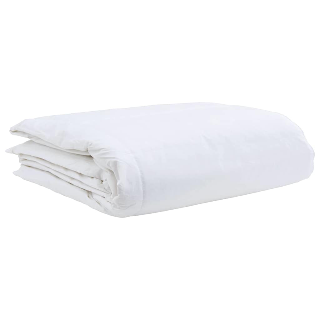 vidaXL Dons Dekentje Wit 135 x 220 cm - 59% Korting