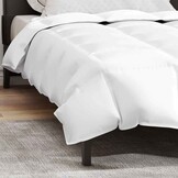 vidaXL Dons Dekentje Wit 135 x 220 cm - 59% Korting