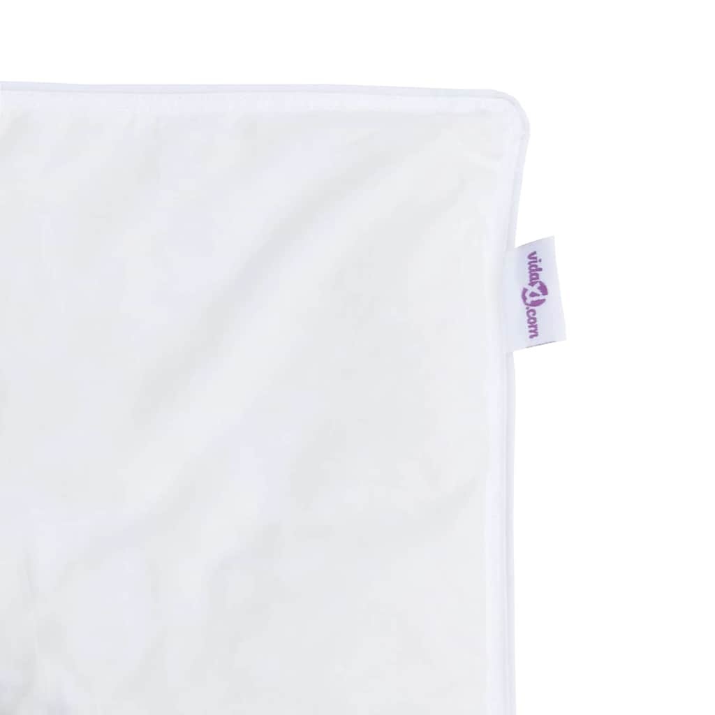 vidaXL Dons Dekentje Wit 135 x 220 cm - 59% Korting