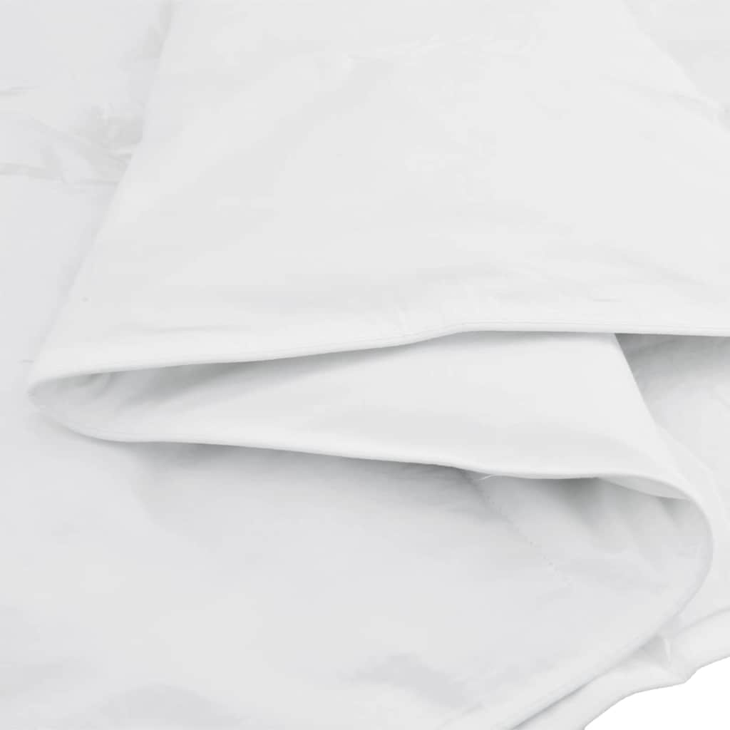 vidaXL Dons Dekentje Wit 135 x 220 cm - 59% Korting