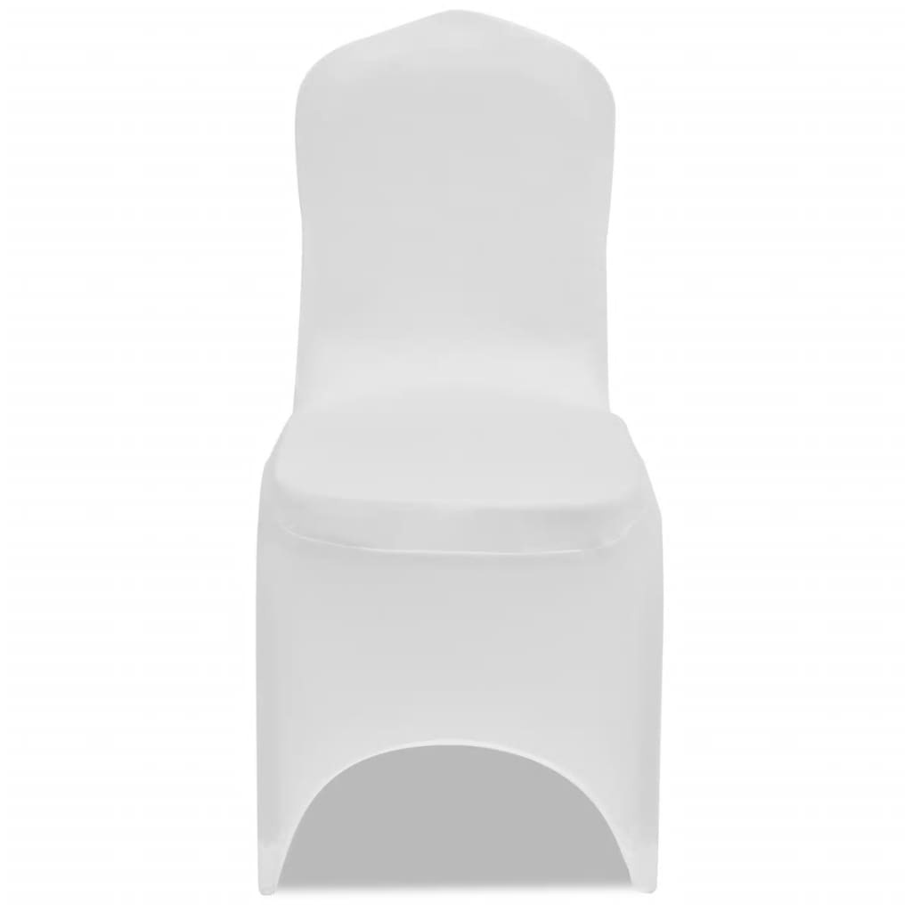 6x Witte Stretch Stoelhoes - 57% Korting
