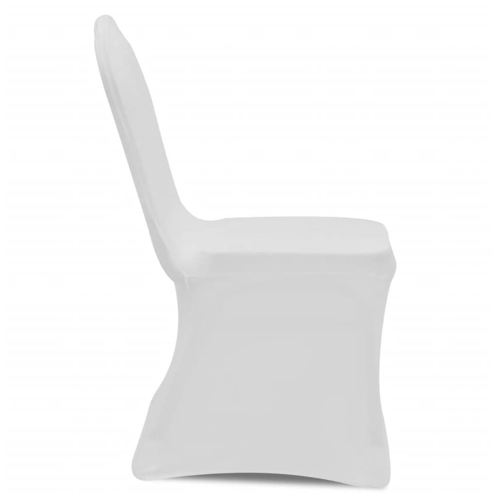 6x Witte Stretch Stoelhoes - 57% Korting
