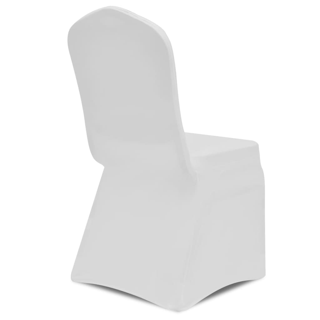 6x Witte Stretch Stoelhoes - 57% Korting