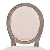 vidaXL Eetkamerstoelen 4 st stof crèmekleurig