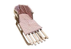 Waterdicht slee kussen - Beige met witte stippen (41% korting)