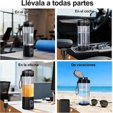 Mini Blender Sapcentrifuge Zwart - Oplaadbaar USB - 33% Korting