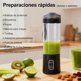 Mini Blender Sapcentrifuge Zwart - Oplaadbaar USB - 33% Korting