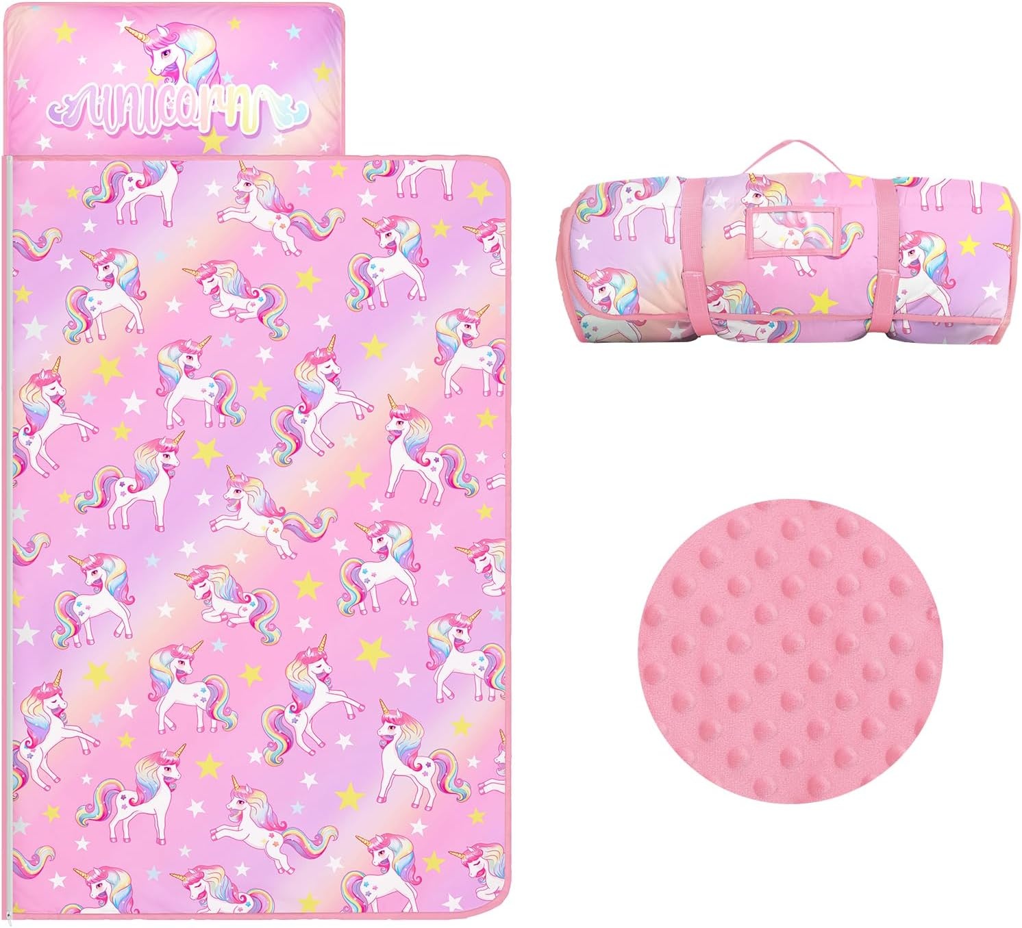 Roze Kasteel Slaapzak Kinderen 3-in-1 met Kussen & Deken - 60% Korting