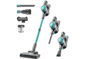 Draadloze Steelstofzuiger Cyaan | 45000Pa | 50min Looptijd