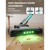 Draadloze Steelstofzuiger Cyaan - 61% Korting | 45000Pa, 50 Min. Looptijd