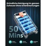 Draadloze Steelstofzuiger Cyaan - 61% Korting | 45000Pa, 50 Min. Looptijd