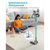 Draadloze Steelstofzuiger Cyaan - 61% Korting | 45000Pa, 50 Min. Looptijd