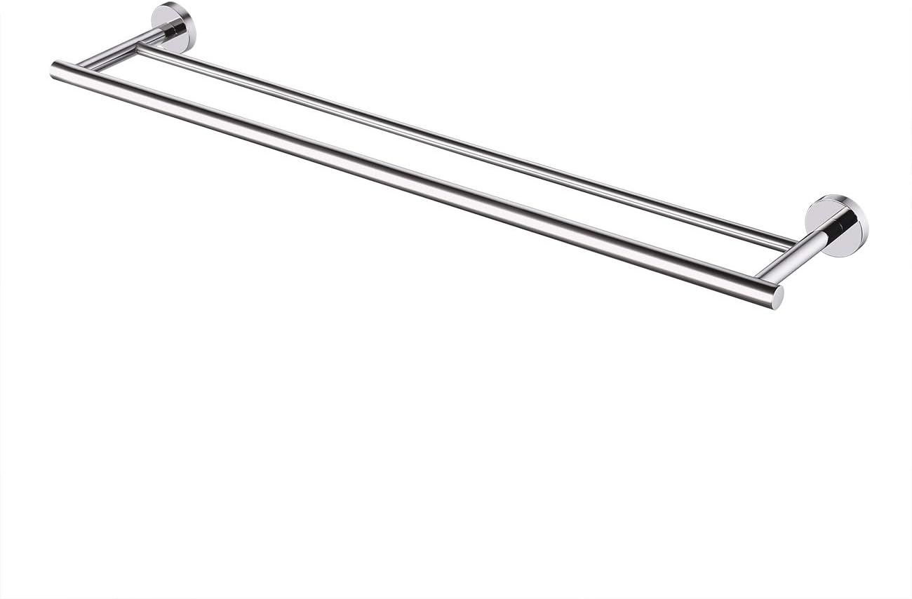 Dubbele RVS Handdoekrail Badkamer - 75 cm Gepolijst - 29% Korting!