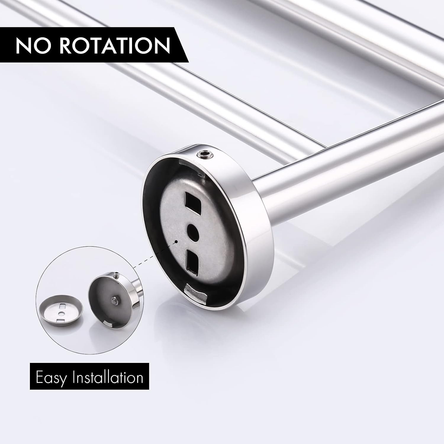 Dubbele RVS Handdoekrail Badkamer - 75 cm Gepolijst - 29% Korting!