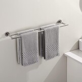 Dubbele RVS Handdoekrail Badkamer - 75 cm Gepolijst - 29% Korting!