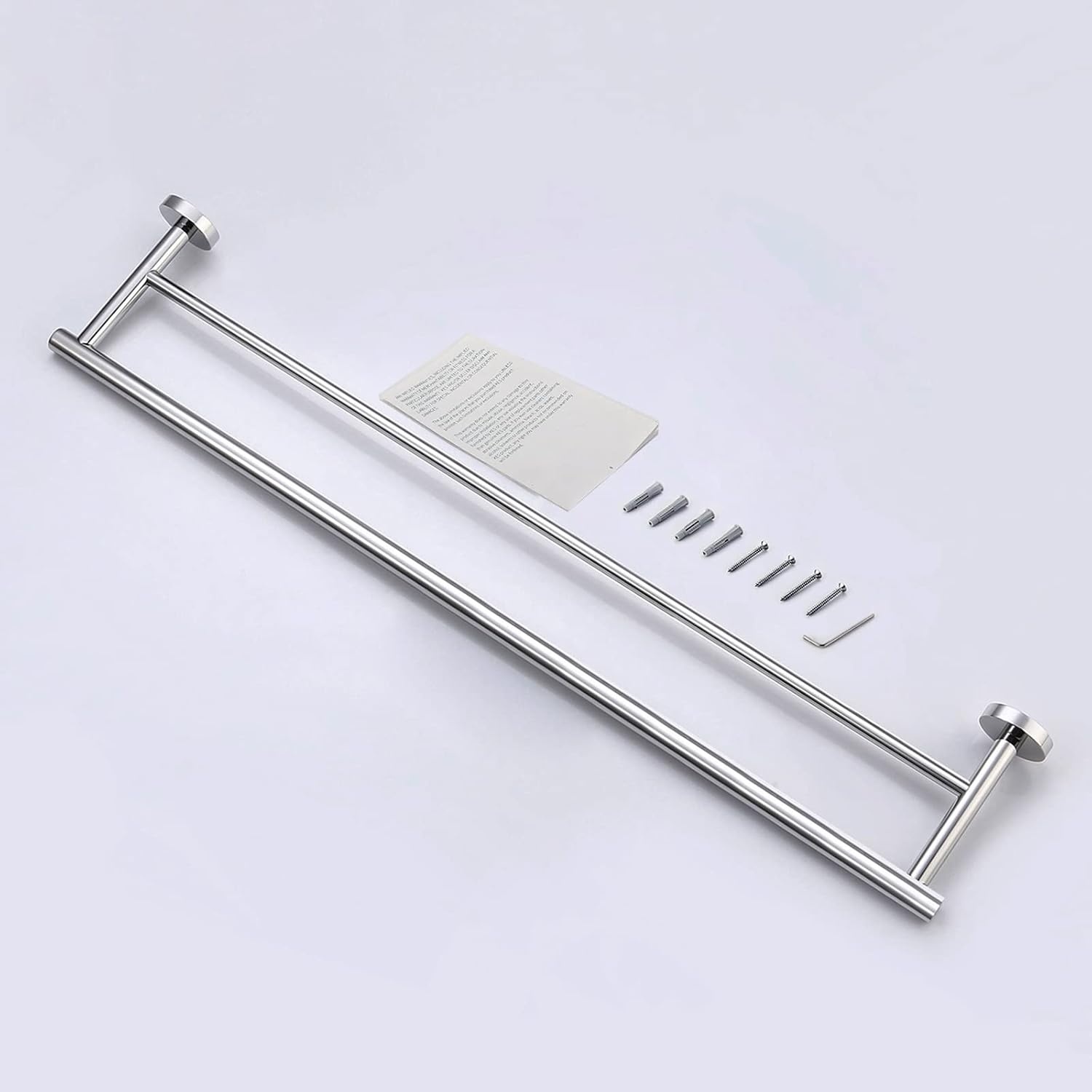 Dubbele RVS Handdoekrail Badkamer - 75 cm Gepolijst - 29% Korting!