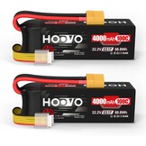 2x 6S LiPo Accu 22.2V 4000mAh 100C XT90 Softcase - 30% Korting!