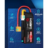 2x 6S LiPo Accu 22.2V 4000mAh 100C XT90 Softcase - 30% Korting!
