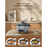 Rijstkoker 1L - 400W (1-5 pers.) met Stoomfunctie | 29% Korting