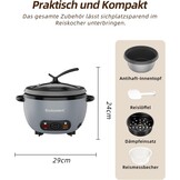 Rijstkoker 1L - 400W (1-5 pers.) met Stoomfunctie | 29% Korting