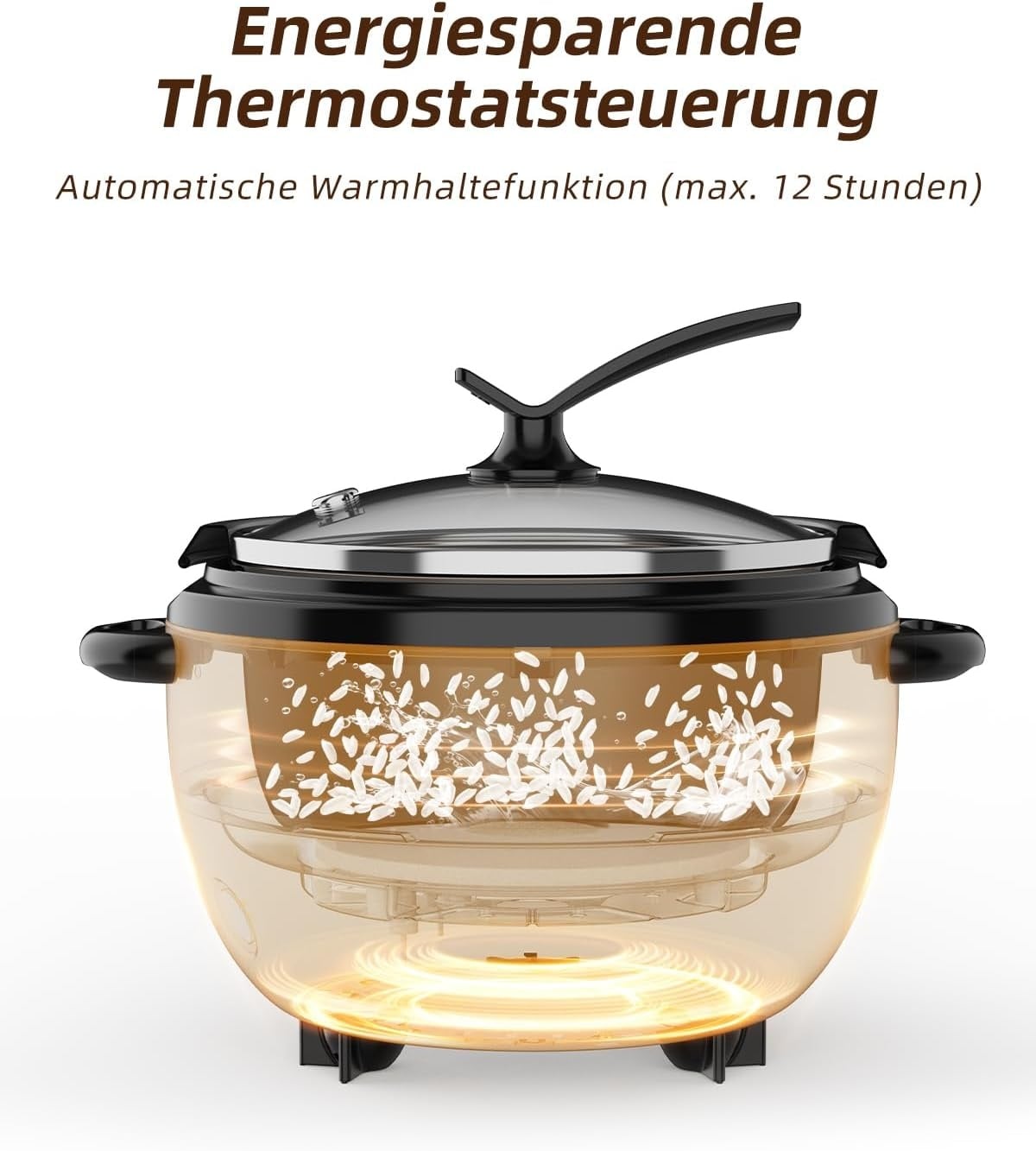 Rijstkoker 1L - 400W (1-5 pers.) met Stoomfunctie | 29% Korting