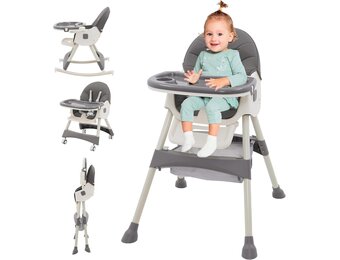 Groene 3-in-1 Kinderstoel, Verstelbaar & Opvouwbaar met Korting!