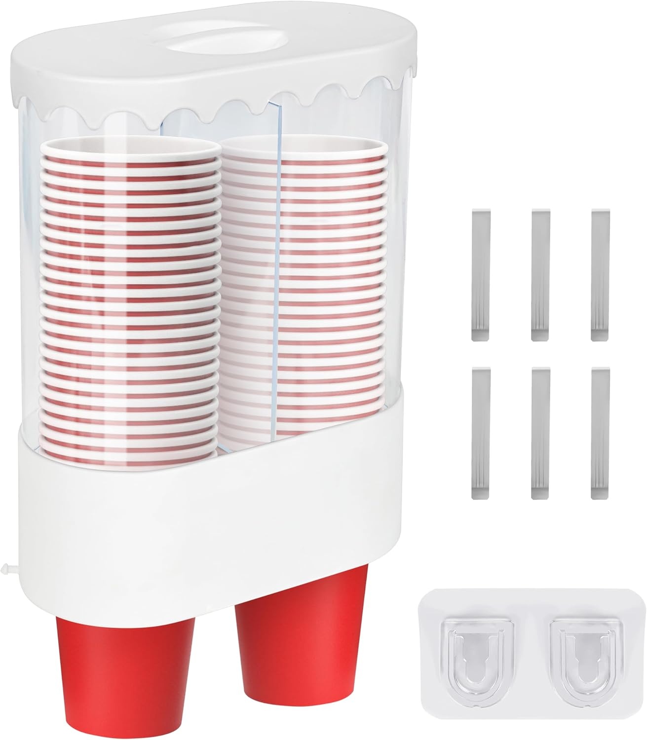 Dubbele Bekerdispenser 140 stuks - Met 60% Korting!