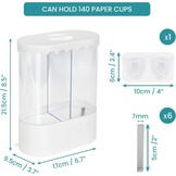 Dubbele Bekerdispenser 140 stuks - Met 60% Korting!
