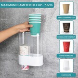Dubbele Bekerdispenser 140 stuks - Met 60% Korting!