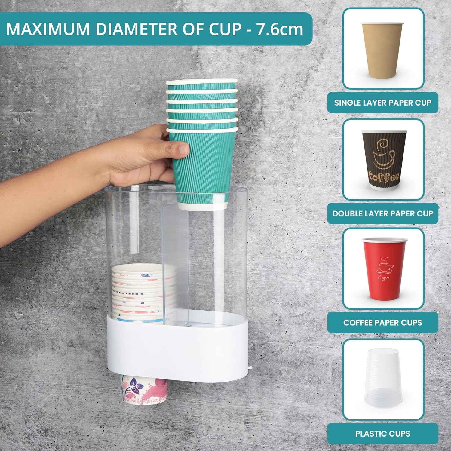 Dubbele Bekerdispenser 140 stuks - Met 60% Korting!
