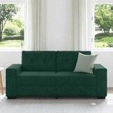 VidaXL Loveseat Sofa Donkergroen Fluweel - 60% Korting