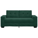 VidaXL Loveseat Sofa Donkergroen Fluweel - 60% Korting