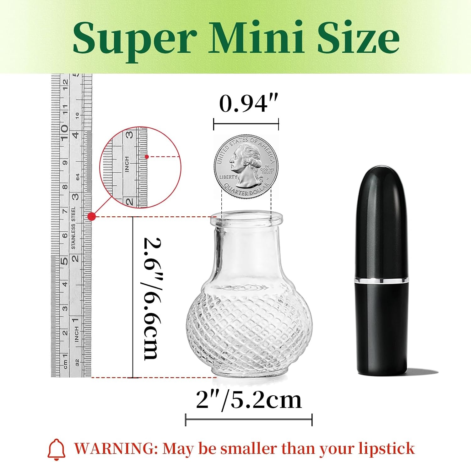 Glazen Mini Vazen Set (40 Stuks) - Vintage Decoratie
