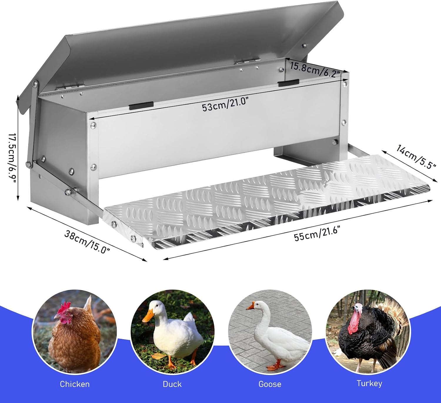 5 Kg RVS Kippen Voerautomaat | Automatische Voerbak - 34% Korting!