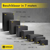Kluis met Dubbelbaardslot: 50x35x35cm Zwart - 34% Korting!