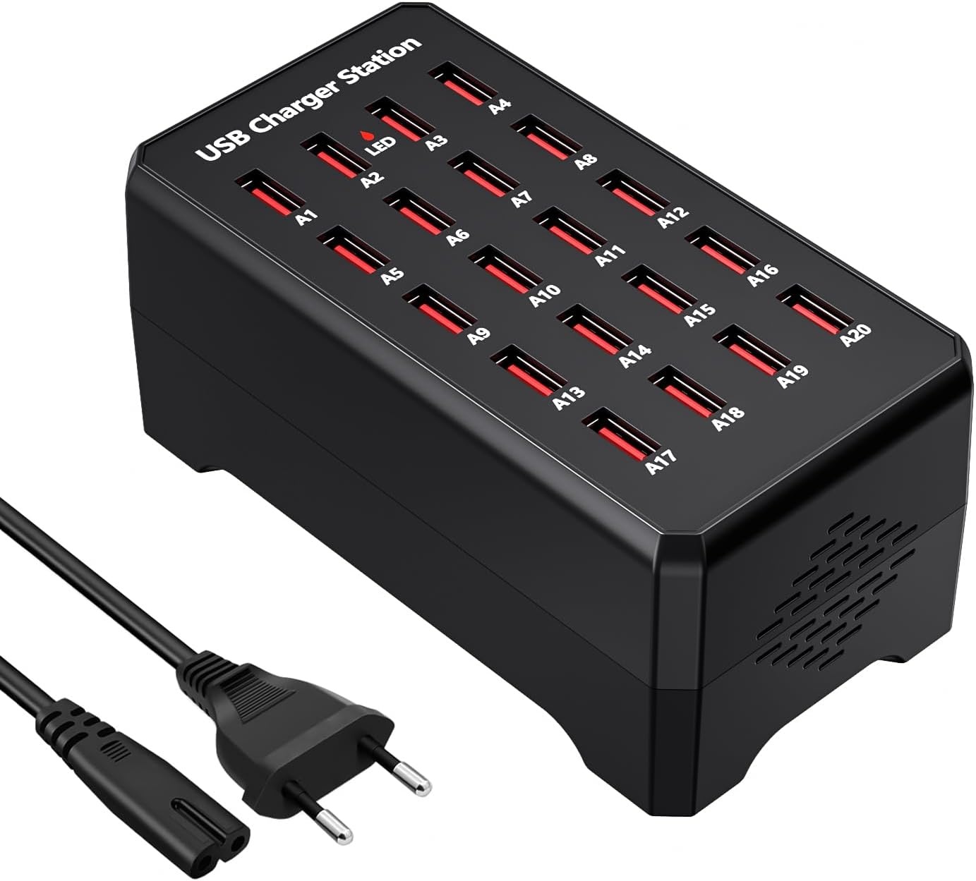 20-Poorts 100W USB Lader Hub met Korting