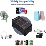 20-Poorts 100W USB Lader Hub met Korting