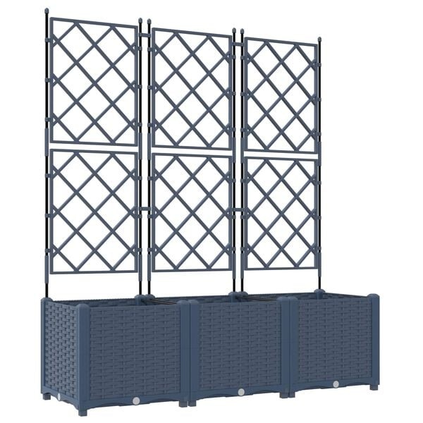 Tuindruppel met Trellis Grijs - 3 stuks met 34% Korting