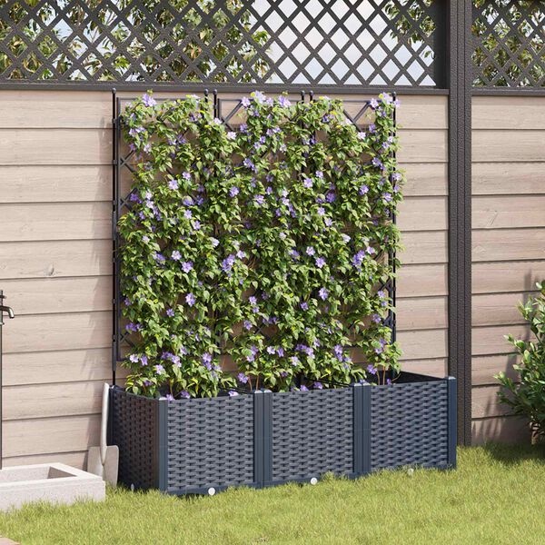 Tuindruppel met Trellis Grijs - 3 stuks met 34% Korting