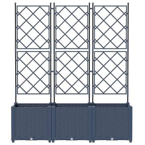 Tuindruppel met Trellis Grijs - 3 stuks met 34% Korting
