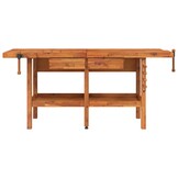 Werkbank met Lades & Bankschroef - Acaciahout (192x62x83 cm) - 55% Korting